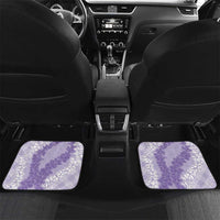 Hawaii Aloha Plumeria Lei Lavender Palaka Car Mats - Polynesian Pride