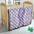 Hawaii Aloha Plumeria Lei Lavender Palaka Quilt - Polynesian Pride