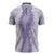 Hawaii Aloha Plumeria Lei Lavender Palaka Zipper Polo Shirt - Polynesian Pride