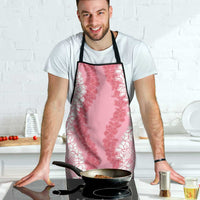 Hawaii Aloha Plumeria Lei Pink Palaka Apron - Polynesian Pride