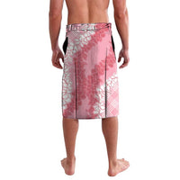 Hawaii Aloha Plumeria Lei Pink Palaka Lavalava - Polynesian Pride