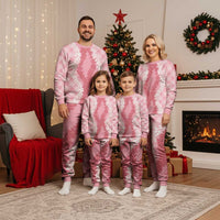 Hawaii Aloha Plumeria Lei Pink Palaka Christmas Pajama Set LT7 - Polynesian Pride