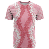 Hawaii Aloha Plumeria Lei Pink Palaka T Shirt - Polynesian Pride