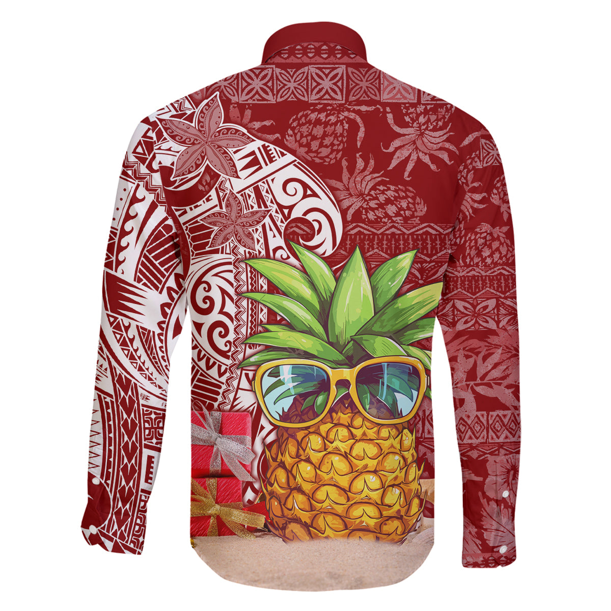 Mele Kalikimaka Hawaii Christmas Family Matching Puletasi Dress and Hawaiian Shirt Pineapple Party LT7 - Polynesian Pride