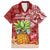 Mele Kalikimaka Hawaii Christmas Family Matching Short Sleeve Bodycon Dress and Hawaiian Shirt Pineapple Party LT7 Dad's Shirt - Short Sleeve Red - Polynesian Pride