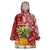 Mele Kalikimaka Hawaii Christmas Wearable Blanket Hoodie Pineapple Party LT7 One Size Red - Polynesian Pride