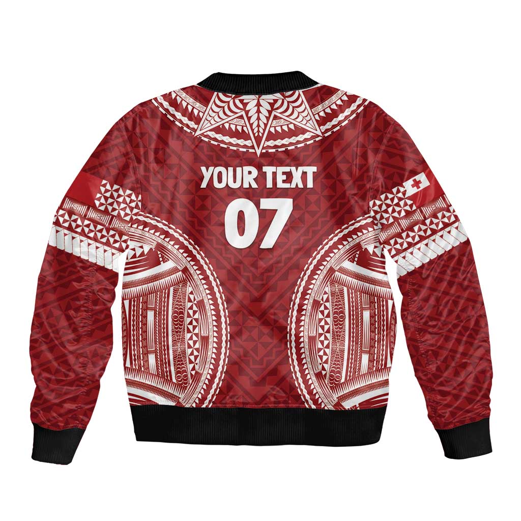 Personalized Mate Maa Tonga Rugby Bomber Jacket Ofa Atu Tonga