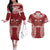 Personalized Mate Maa Tonga Rugby Couples Matching Off The Shoulder Long Sleeve Dress and Hawaiian Shirt Ofa Atu Tonga