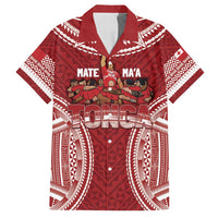 Personalized Mate Maa Tonga Rugby Family Matching Off Shoulder Short Dress and Hawaiian Shirt Ofa Atu Tonga