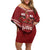 Personalized Mate Maa Tonga Rugby Family Matching Off Shoulder Short Dress and Hawaiian Shirt Ofa Atu Tonga