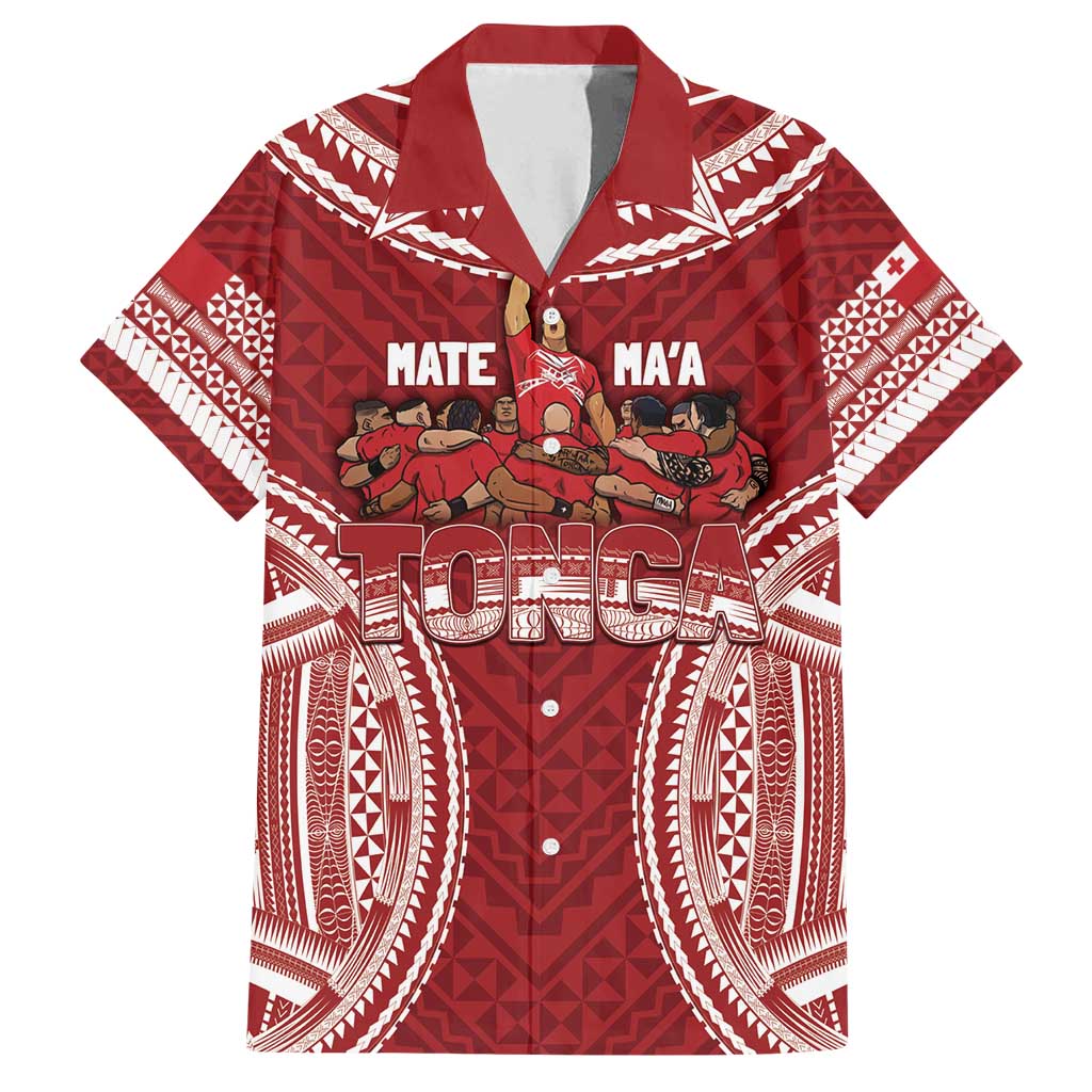 Personalized Mate Maa Tonga Rugby Family Matching Tank Maxi Dress and Hawaiian Shirt Ofa Atu Tonga