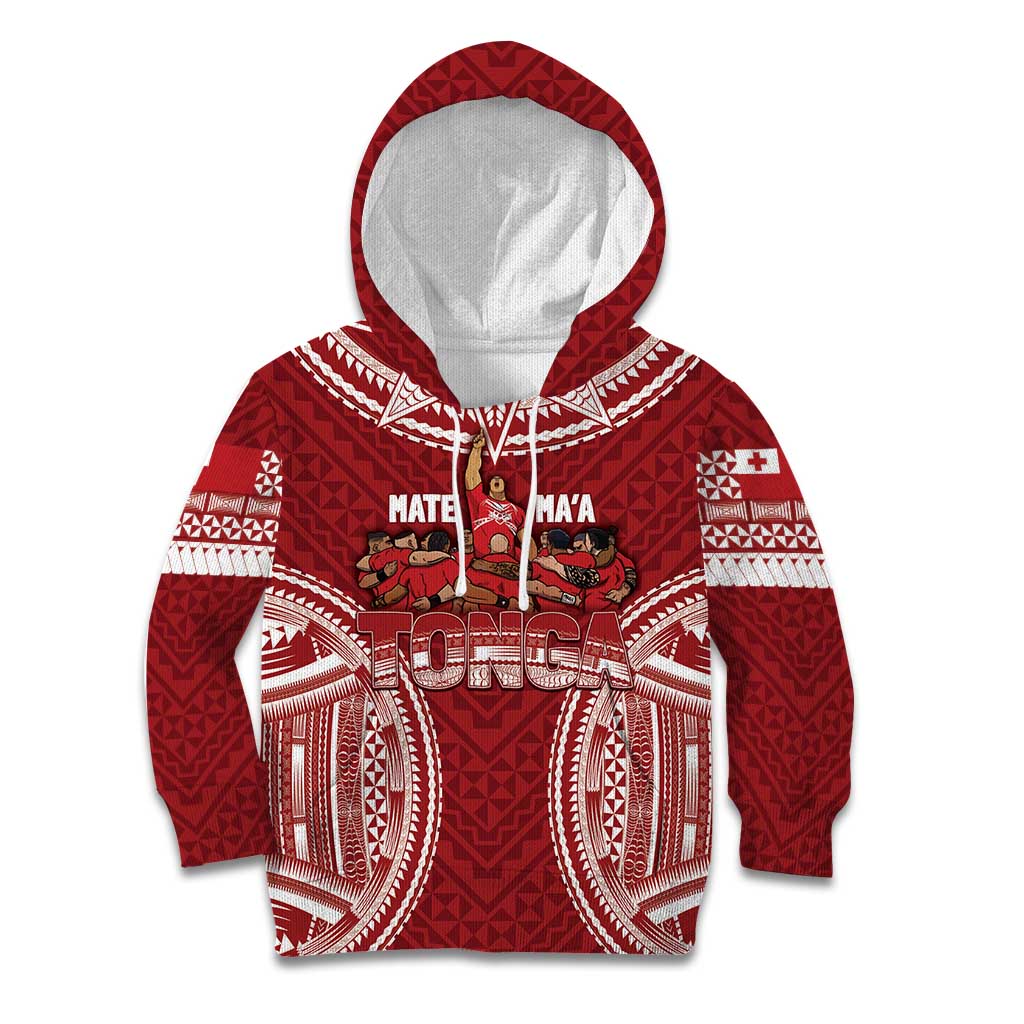 Personalized Mate Maa Tonga Rugby Kid Hoodie Ofa Atu Tonga