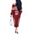 Personalized Mate Maa Tonga Rugby Off The Shoulder Long Sleeve Dress Ofa Atu Tonga