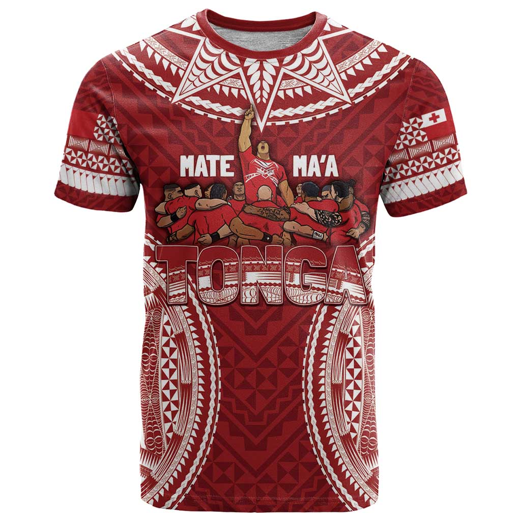 Personalized Mate Maa Tonga Rugby T Shirt Ofa Atu Tonga