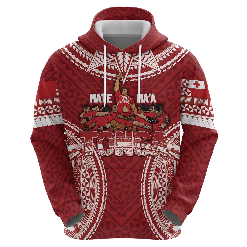 Personalized Mate Maa Tonga Rugby Zip Hoodie Ofa Atu Tonga