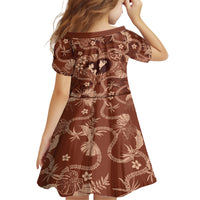 Hawaii Plumeria Family Matching Long Sleeve Bodycon Dress and Hawaiian Shirt Hau'oli la Makuahine Sunburned LT7 - Polynesian Pride