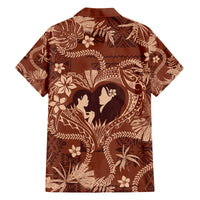 Hawaii Plumeria Family Matching Long Sleeve Bodycon Dress and Hawaiian Shirt Hau'oli la Makuahine Sunburned LT7 - Polynesian Pride