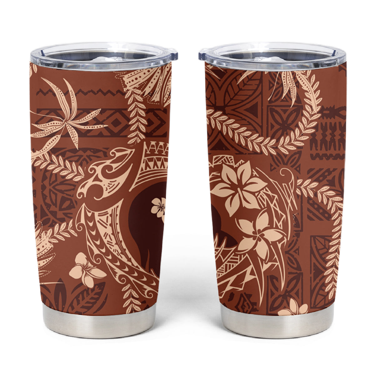 Hawaii Plumeria Tumbler Cup Hau'oli la Makuahine Sunburned