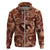 Hawaii Plumeria Zip Hoodie Hau'oli la Makuahine Sunburned LT7 Zip Hoodie Brown - Polynesian Pride