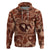 Hawaii Plumeria Zip Hoodie Hau'oli la Makuahine Sunburned LT7 Pullover Hoodie Brown - Polynesian Pride