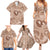 Hawaii Plumeria Family Matching Summer Maxi Dress and Hawaiian Shirt Hau'oli la Makuahine Beige LT7 - Polynesian Pride