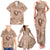 Hawaii Plumeria Family Matching Tank Maxi Dress and Hawaiian Shirt Hau'oli la Makuahine Beige LT7 - Polynesian Pride