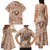 Hawaii Plumeria Family Matching Tank Maxi Dress and Hawaiian Shirt Hau'oli la Makuahine Beige LT7 - Polynesian Pride