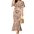 Hawaii Plumeria Mermaid Dress Hau'oli la Makuahine Beige LT7 Women Beige - Polynesian Pride