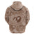 Hawaii Plumeria Zip Hoodie Hau'oli la Makuahine Beige LT7 - Polynesian Pride