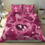 Hawaii Plumeria Bedding Set Hau'oli la Makuahine Rosy LT7 - Polynesian Pride