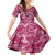 Hawaii Plumeria Family Matching Off Shoulder Short Dress and Hawaiian Shirt Hau'oli la Makuahine Rosy LT7 Daughter's Dress Pink - Polynesian Pride