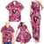 Hawaii Plumeria Family Matching Tank Maxi Dress and Hawaiian Shirt Hau'oli la Makuahine Rosy LT7 - Polynesian Pride