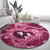 Hawaii Plumeria Round Carpet Hau'oli la Makuahine Rosy LT7 - Polynesian Pride