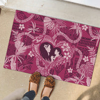Hawaii Plumeria Blanket Hau'oli la Makuahine Rosy LT7 - Polynesian Pride