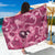 Hawaii Plumeria Sarong Hau'oli la Makuahine Rosy LT7 One Size 44 x 66 inches Pink - Polynesian Pride