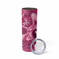 Hawaii Plumeria Skinny Tumbler Hau'oli la Makuahine Rosy