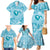 Hawaii Plumeria Family Matching Mermaid Dress and Hawaiian Shirt Hau'oli la Makuahine Turquoise LT7 - Polynesian Pride