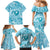 Hawaii Plumeria Family Matching Mermaid Dress and Hawaiian Shirt Hau'oli la Makuahine Turquoise LT7 - Polynesian Pride