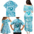 Hawaii Plumeria Family Matching Puletasi and Hawaiian Shirt Hau'oli la Makuahine Turquoise LT7 - Polynesian Pride