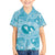 Hawaii Plumeria Family Matching Puletasi and Hawaiian Shirt Hau'oli la Makuahine Turquoise LT7 Son's Shirt Turquoise - Polynesian Pride