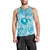 Hawaii Plumeria Men Tank Top Hau'oli la Makuahine Turquoise LT7 - Polynesian Pride