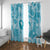 Hawaii Plumeria Window Curtain Hau'oli la Makuahine Turquoise LT7 With Grommets Turquoise - Polynesian Pride