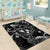 Hawaii Plumeria Area Rug Hau'oli la Makuahine Monochrome LT7 - Polynesian Pride