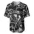 Hawaii Plumeria Baseball Jersey Hau'oli la Makuahine Monochrome LT7 Black - Polynesian Pride