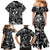 Hawaii Plumeria Family Matching Mermaid Dress and Hawaiian Shirt Hau'oli la Makuahine Monochrome LT7 - Polynesian Pride