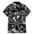 Hawaii Plumeria Family Matching Mermaid Dress and Hawaiian Shirt Hau'oli la Makuahine Monochrome LT7 - Polynesian Pride