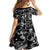 Hawaii Plumeria Family Matching Off Shoulder Maxi Dress and Hawaiian Shirt Hau'oli la Makuahine Monochrome LT7 - Polynesian Pride