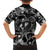 Hawaii Plumeria Family Matching Puletasi and Hawaiian Shirt Hau'oli la Makuahine Monochrome LT7 - Polynesian Pride