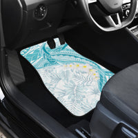 Polynesia Humpback Whale Car Mats Tropical Plumeria Turquoise LT7 - Polynesian Pride