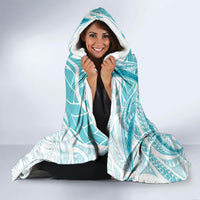 Polynesia Humpback Whale Hooded Blanket Tropical Plumeria Turquoise LT7 - Polynesian Pride